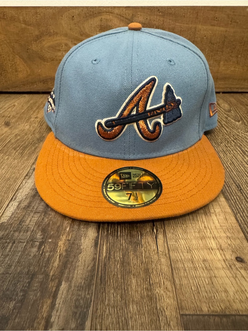 Atlanta Braves New Era 59Fifty Jae Tips Blue Peach MLB Adult 7 1/8